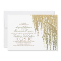 Gold Shades Willow Tree Elegante Hochzeit