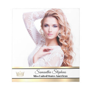 Gold Shine Autogrammblock Notizblock