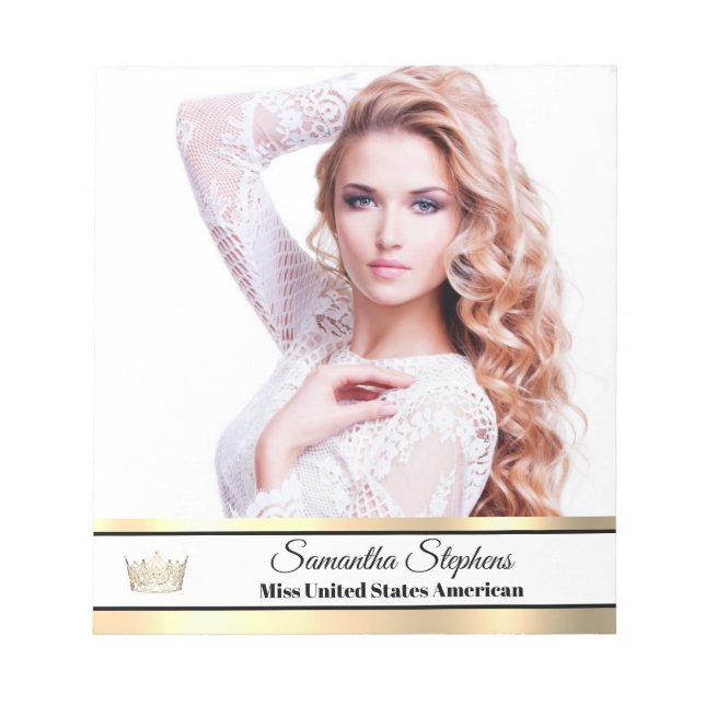 Gold Shine Autograph Pad Notizblock (Vorderseite)