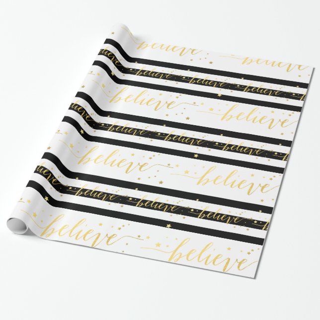 Gold Shine glaubt | Versandpapier Geschenkpapier (Ungerollt)