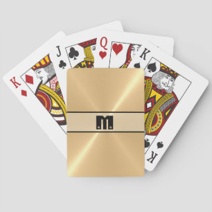 Gold Shiny Stainless Steel Metal 6 Spielkarten