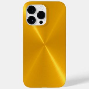 Gold Shiny Stainless Steel Metal Case-Mate iPhone 14 Pro Max Hülle