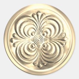 Gold Shiny Umschlag Aufkleber