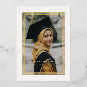 Gold Siehe Ankündigung von Thru Border Foil