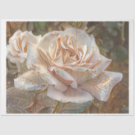 Gold Silk Rose Art Dream Seidenpapier