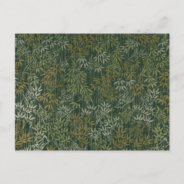 Gold & Silver Bamboo Postkarte (Vorderseite)