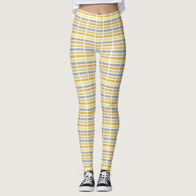 Gold Silver Bronze Metal Hues Leggings (Vorderseite)