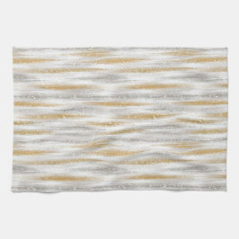 Gold Silver Christmas Celebration Geschirrtuch