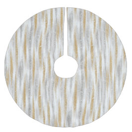 Gold Silver Christmas Celebration Polyester Weihnachtsbaumdecke