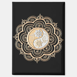 Gold & Silver Mandala Magnet