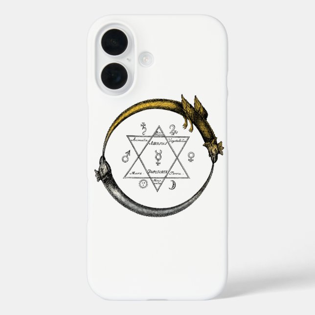 Gold & Silver Ouroboros Symbol Case-Mate iPhone Hülle (Rückseite)