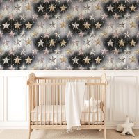 Gold, Silver & Pink Stars Celestial
