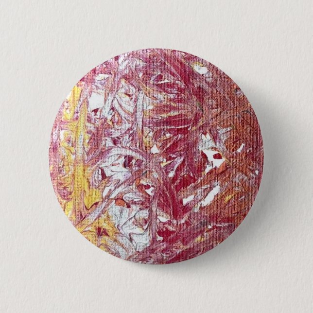 Gold, Silver, Red, Rose Gold, Marble Artwork Button (Vorderseite)
