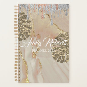 Gold Silver Sparkling Planner Planer