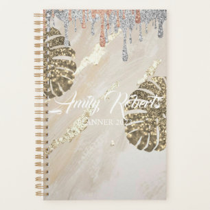 Gold Silver Sparkling Planner Planer