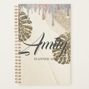 Gold Silver Sparkling Planner Planer