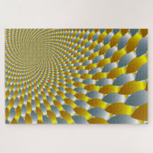 Gold & Silver Spiral Metallische optische Illusion
