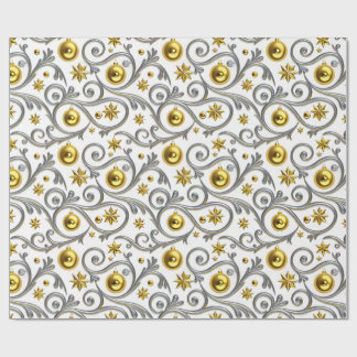 Gold & Silver Swirl Elegance Geschenkpapier