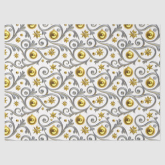 Gold & Silver Swirl Elegance Seidenpapier