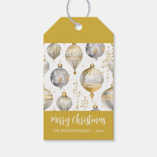 Gold Silver Vintage Weihnachtsschmuck Geschenkanhänger