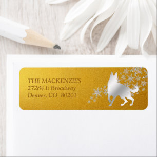 Gold Silver Winter German Shepherd Dog1