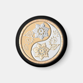 Gold & Silver Yin Yang Magnet