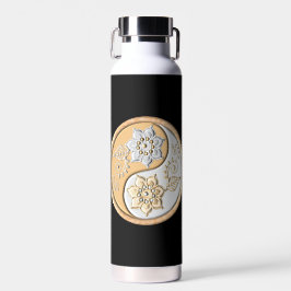 Gold & Silver Yin Yang water bottle Trinkflasche