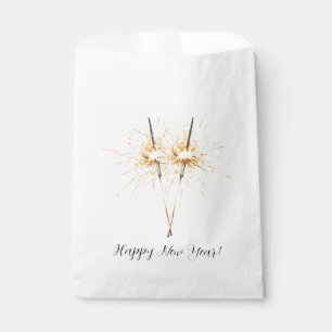 Gold Silvester-Tag-Feier Funken Geschenktütchen
