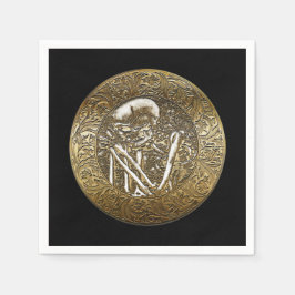Gold Skeleton Vintage Schatzmutter Serviette