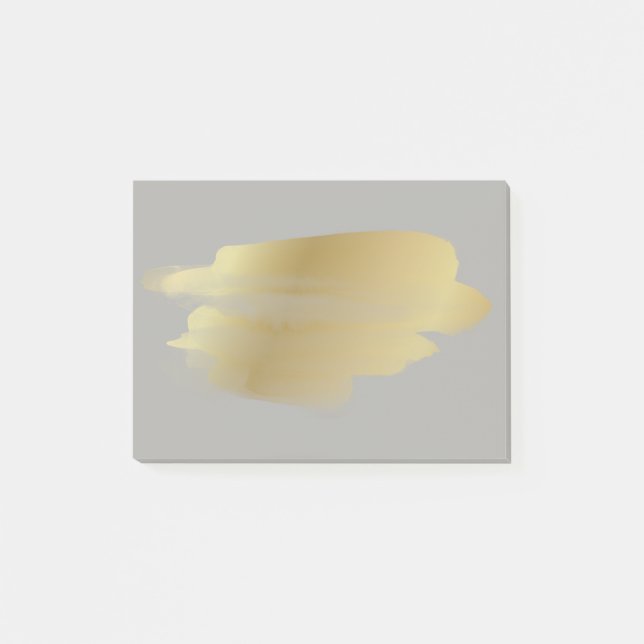Gold Smudge Post it Notes Post-it Klebezettel (Vorderseite)