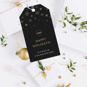 Gold Snowflags Logo für Unternehmen Geschenkanhänger