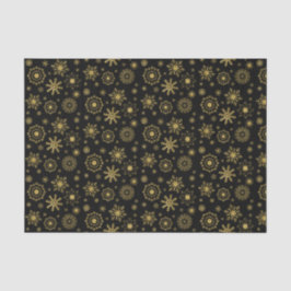 Gold Snowflake Ornament Holiday Tissue Seidenpapier