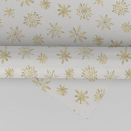 Gold Snowflakes Weihnachten Geschenkpapier