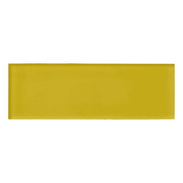 Gold Solid Color Namenschild (Vorderseite)
