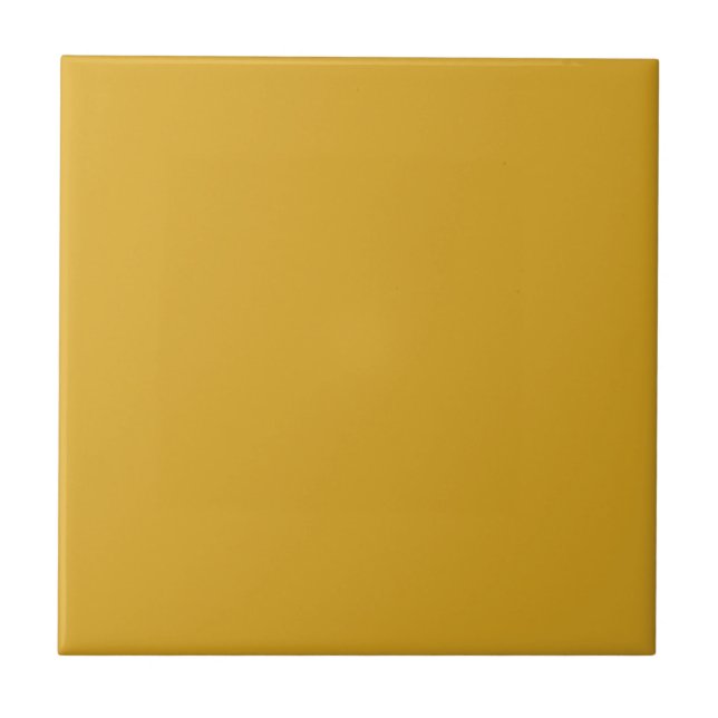 Gold Solid Color Tile Fliese (Vorderseite)