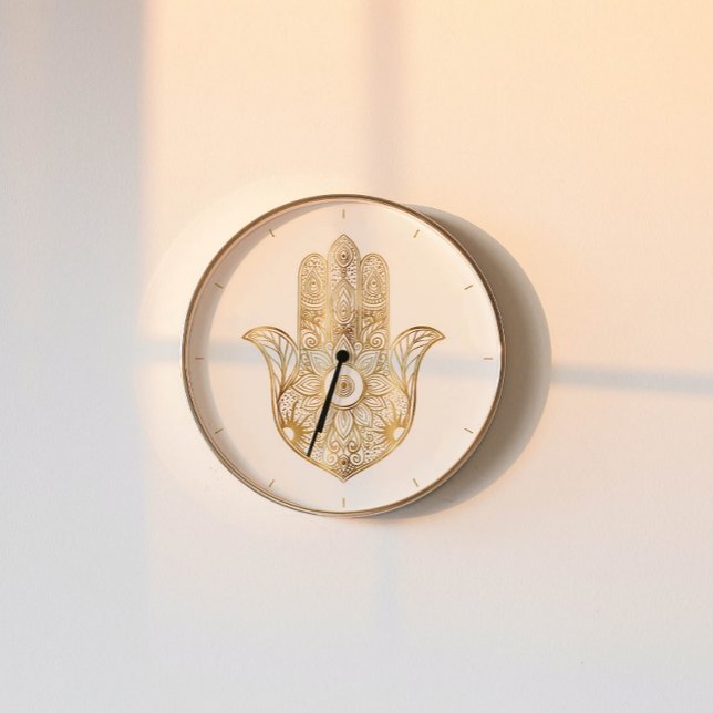 Gold Sonnenblume Hamsa Hand Uhr (Von Creator hochgeladen)