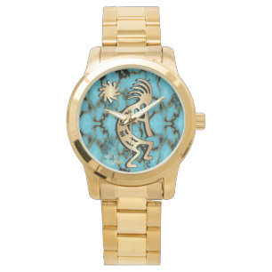 Gold Southwest Kokopelli Watch Armbanduhr