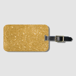Gold Sparkle Gepäckanhänger