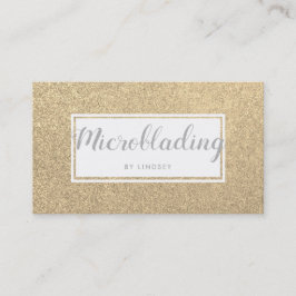 Gold Sparkle Glitzer Beauty Spray Tan Salon Visitenkarte