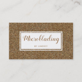 Gold Sparkle Glitzer Beauty Spray Tan Salon Visitenkarte