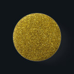 Gold Sparkle Glitzer Button<br><div class="desc">Beeindrucken Sie andere mit dem stilvollen Gold Glitzer Button. Passen Sie es mit Text an.</div>