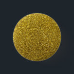 Gold Sparkle Glitzer Button<br><div class="desc">Beeindrucken Sie andere mit dem stilvollen Gold Glitzer Button. Passen Sie es mit Text an.</div>