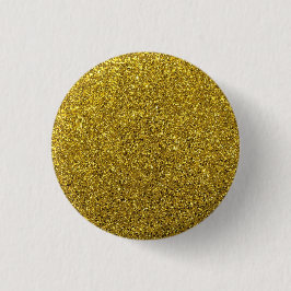 Gold Sparkle Glitzer Button
