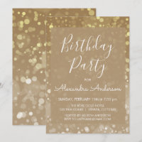 Gold Sparkle Glitzer leuchtet jedes Alter Geburtst