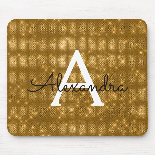 Gold Sparkle Mousepad (Vorne)