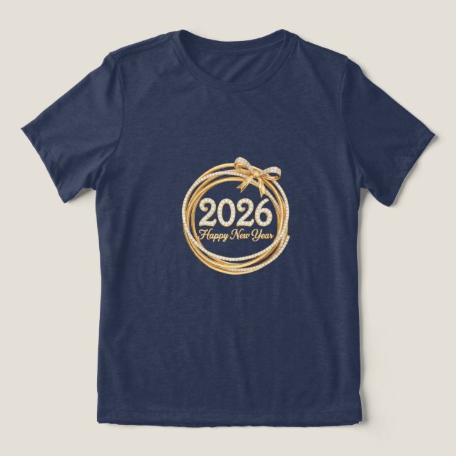 Gold Sparkle Party Shirtfor women Tri-Blend Shirt (Design Vorderseite)