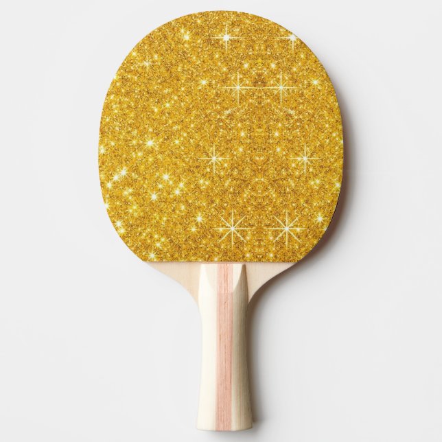 Gold Sparkle Tischtennis Schläger (Vorderseite)