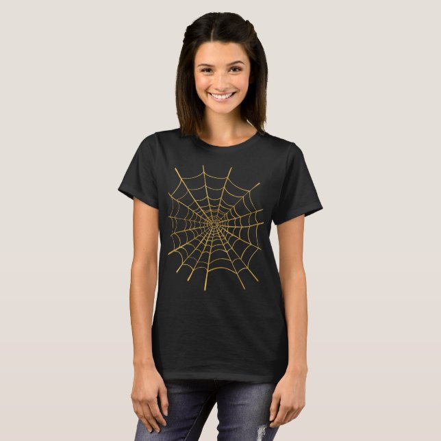 Gold Spider Web T-Shirt (Vorne ganz)