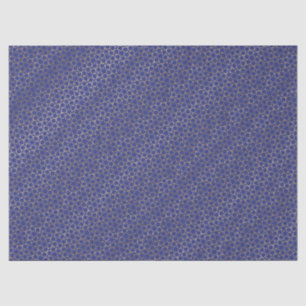 Gold spielt Seidenpapier Arabeske-Muster-Blau die