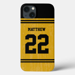 Gold Sport Jersey Nummer iPhone 6 Case-Mate iPhone Hülle